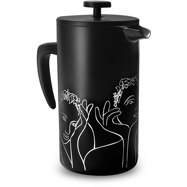 Carrol Boyes White On Black Sketchbook Coffee Plunger, Conversation