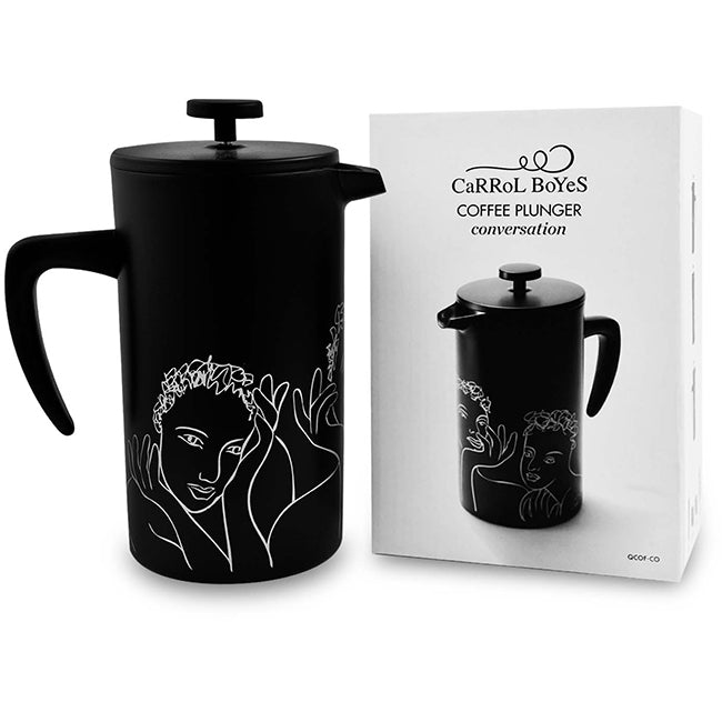 Carrol Boyes White On Black Sketchbook Coffee Plunger, Conversation