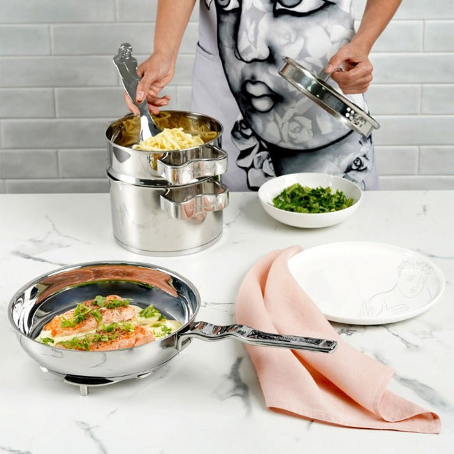 Carrol Boyes 24cm Stainless Steel Pasta Colander, Flow