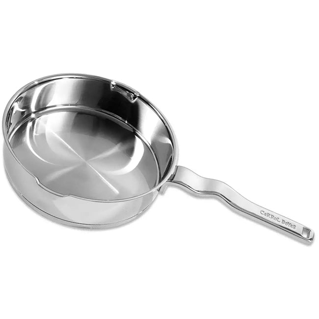 Carrol Boyes Stainless Steel Deep Frying Pan, Flow, 24cm