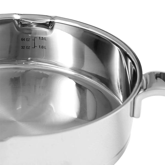 Carrol Boyes Stainless Steel Deep Frying Pan, Flow, 24cm