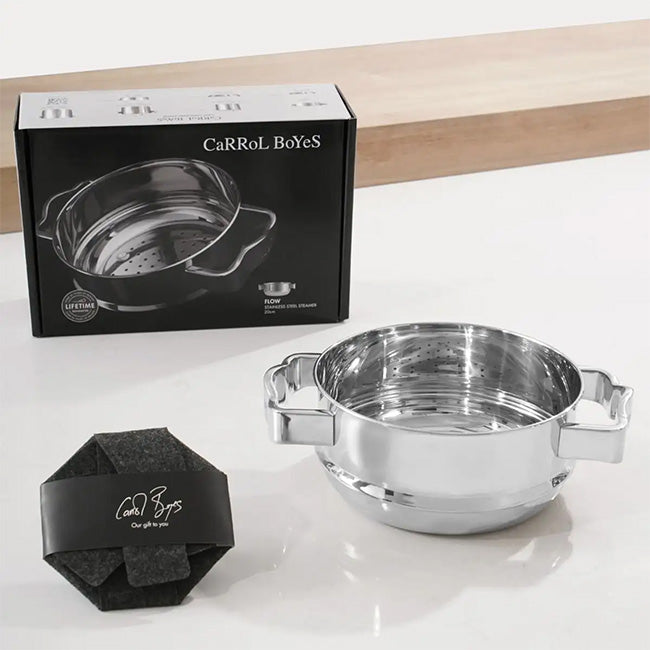 Carrol Boyes 20cm Stainless Steel Steamer, Flow