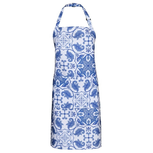 DSA Linen Robyn Valerie Cape Blue Full Bib Apron