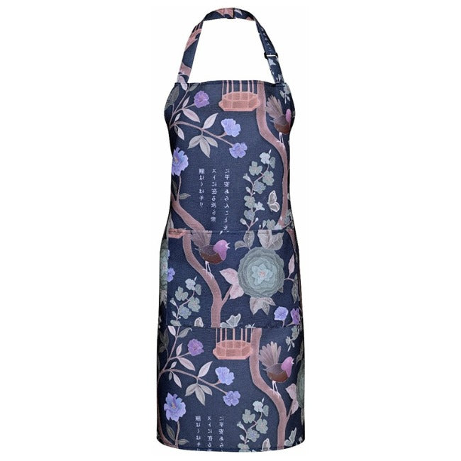 DSA Linen Robyn Valerie Japanese Garden Full Bib Apron