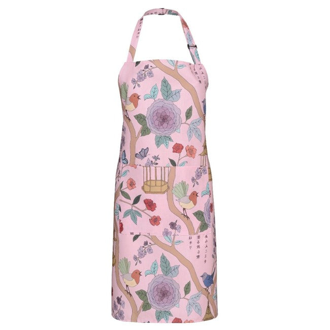 DSA Linen Robyn Valerie Japanese Peach Full Bib Apron