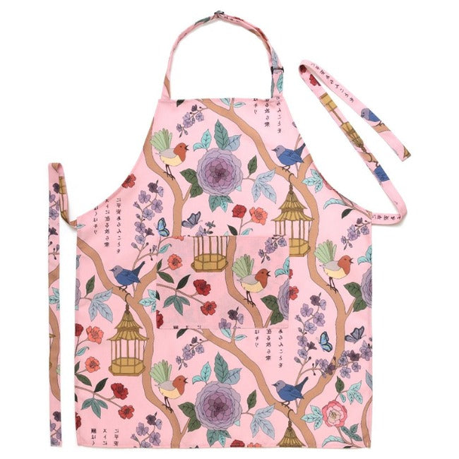 DSA Linen Robyn Valerie Japanese Peach Full Bib Apron