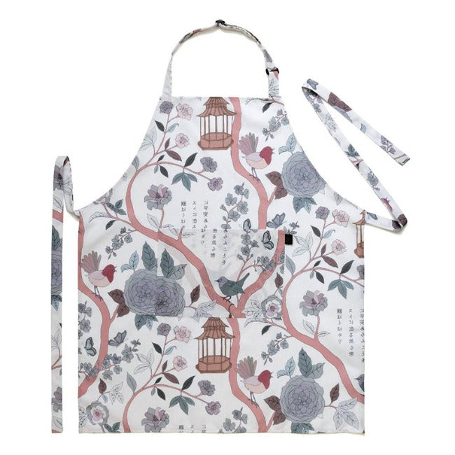 DSA Linen Robyn Valerie Japanese White Full Bib Apron