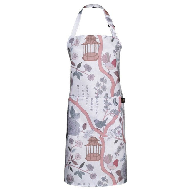 DSA Linen Robyn Valerie Japanese White Full Bib Apron