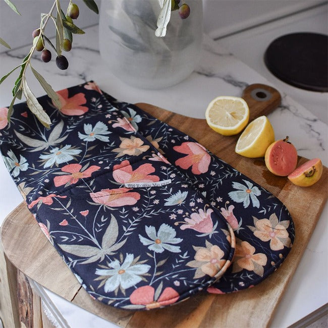 DSA Linen Robyn Valerie Cosmos Double Oven Glove