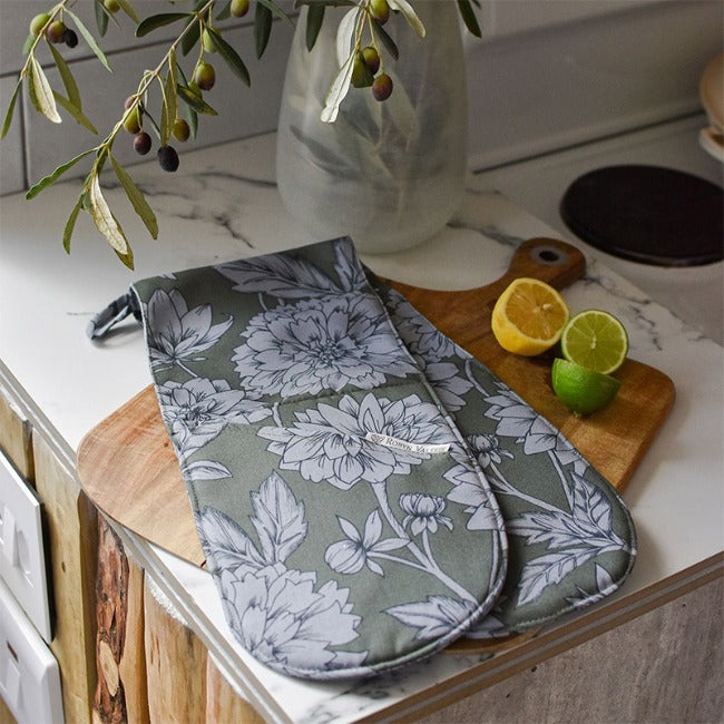 DSA Linen Robyn Valerie Amazon Dahlia Double Oven Glove