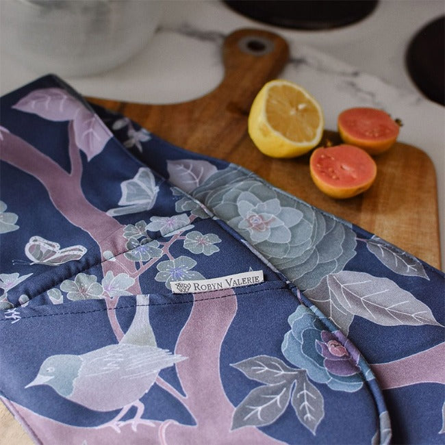 DSA Linen Robyn Valerie Japanese Garden Double Oven Glove