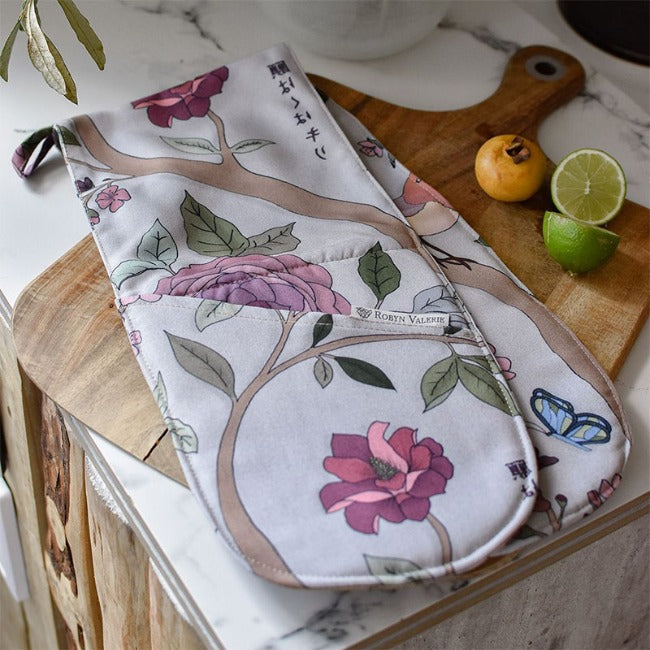 DSA Linen Robyn Valerie Organic Garden Double Oven Glove