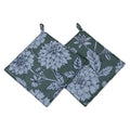 DSA Linen Robyn Valerie Amazon Dahlia Pot Holders, Set Of 2