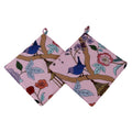 DSA Linen Robyn Valerie Japanese Peach Pot Holders, Set Of 2