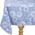 DSA Linen Robyn Valerie Blue Dahlia Rectangular Tablecloth
