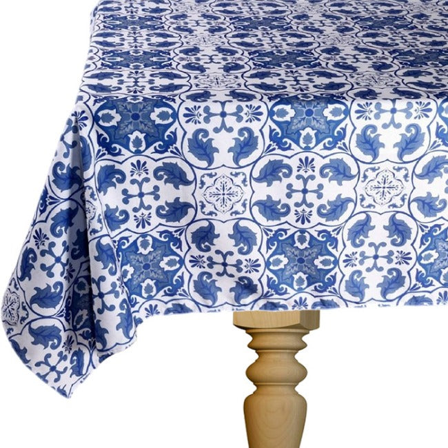 DSA Linen Robyn Valerie Cape Blue Rectangular Tablecloth