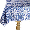 DSA Linen Robyn Valerie Cape Blue Rectangular Tablecloth
