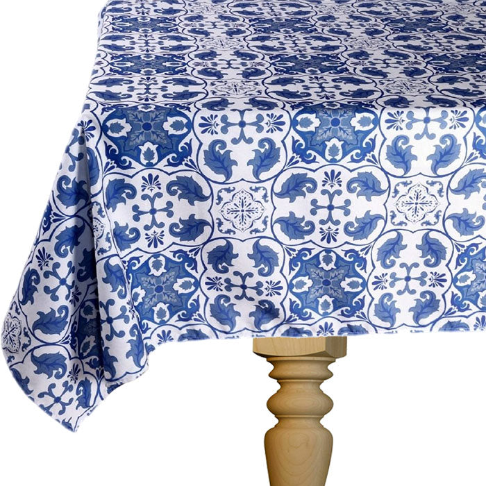 DSA Linen Robyn Valerie Cape Blue Rectangular Tablecloth