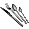 Salton Shiny Black Cutlery Set, 16pc