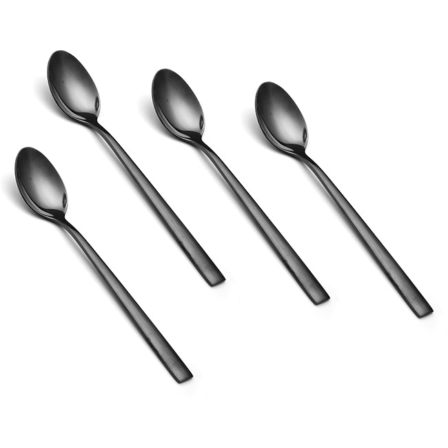 Salton Shiny Black Teaspoon, Set Of 4