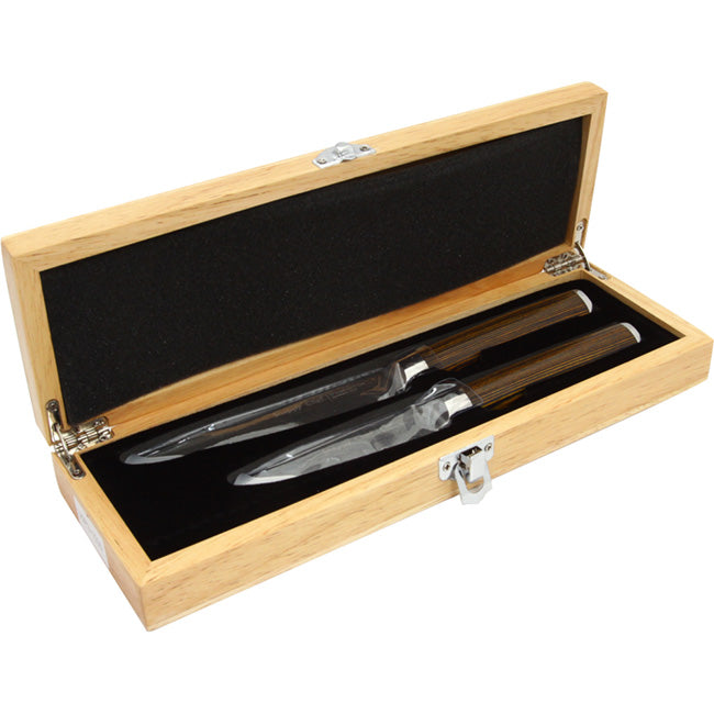 Snappy Chef Damascus Paring & Utility Knife Set