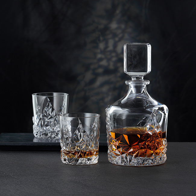 Nachtmann Sculpture Decanter & Glasses, Set Of 3
