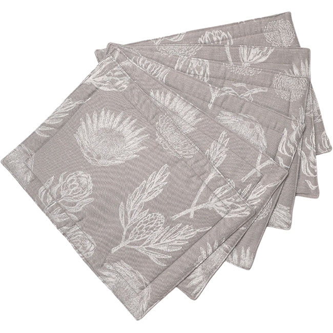 DSA Linen Seattle Protea Placemats, Set Of 6