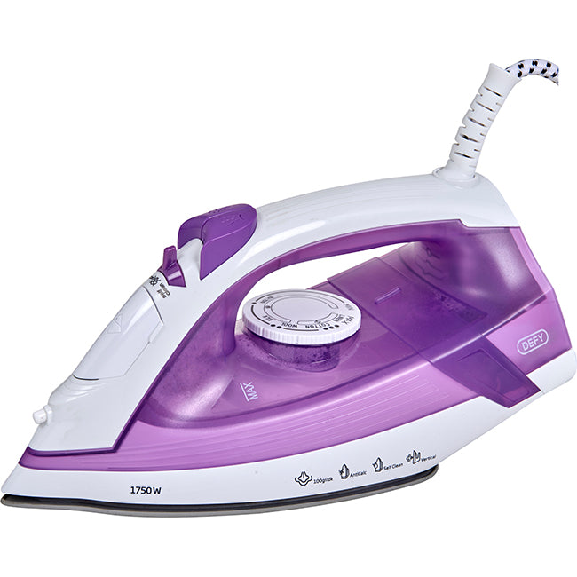 Defy Ceramic Soleplate Steam Iron, 1750W