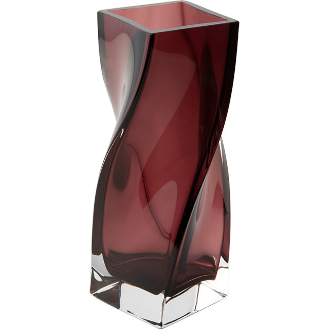 Krosno Amethyst Glass Vase, 26cm