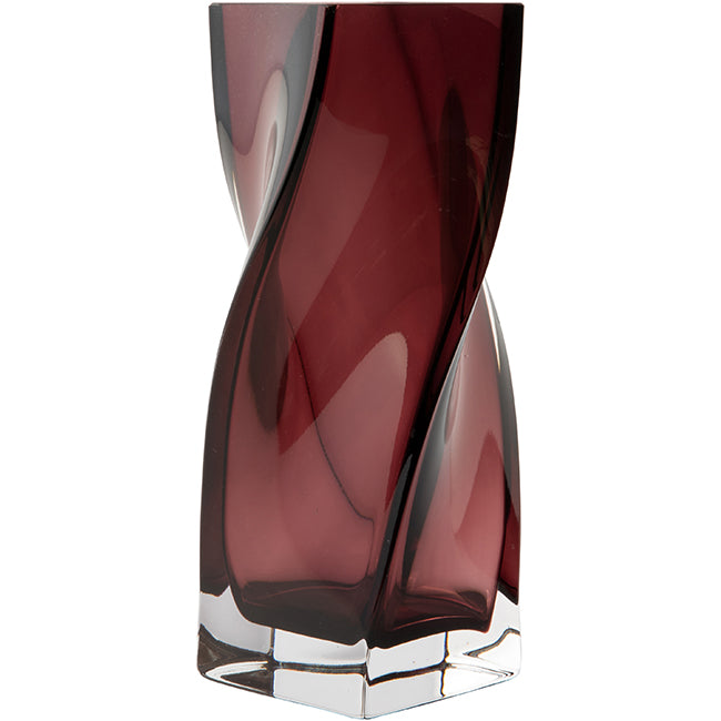 Krosno Amethyst Glass Vase, 26cm