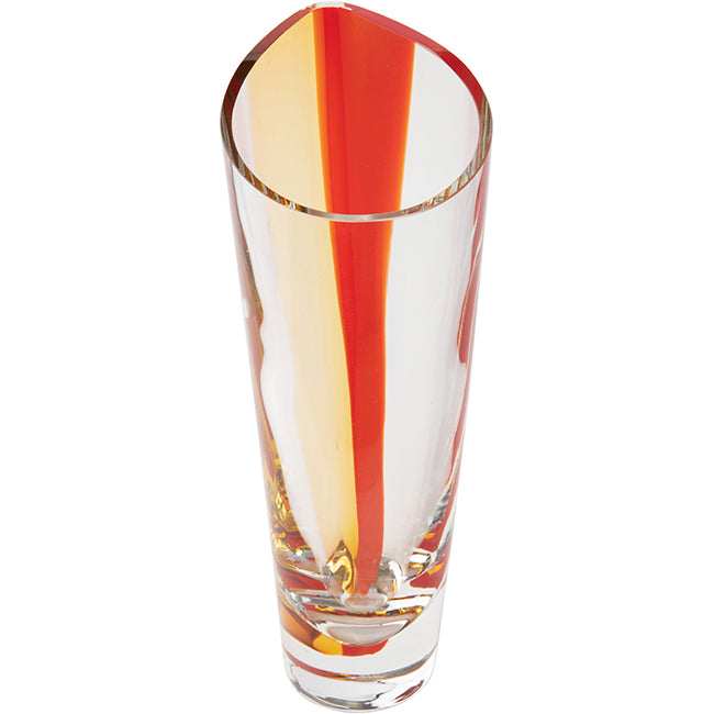 Krosno Sunrise Glass Vase, 34cm
