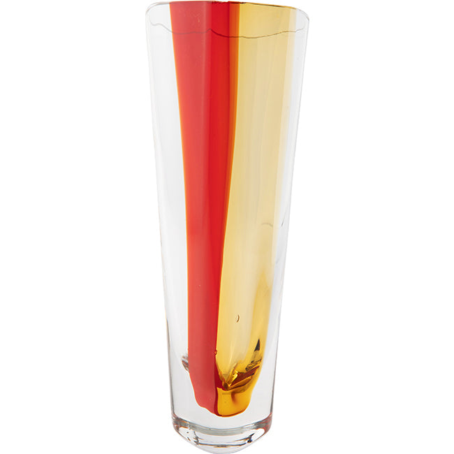 Krosno Sunrise Glass Vase, 34cm