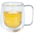 O'lala 350ml Double Walled Glass Mug, Set Of 2