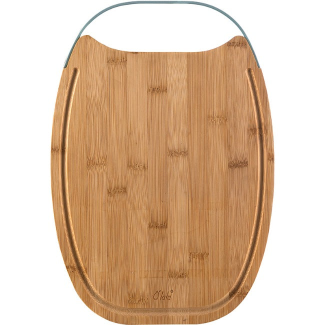 O'lala Bamboo Cutting Board With Stainless Steel Handle, 34cm