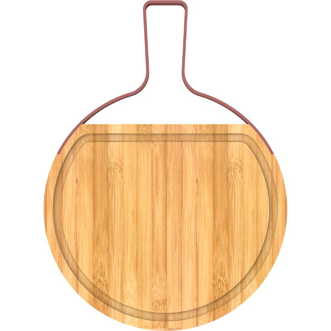 O'lala Bamboo Sphere Cutting Board With Stainless Steel Handle, 42cm