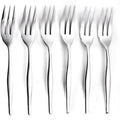 Eetrite Slimline Giftboxed Cake Fork Set, Set Of 6