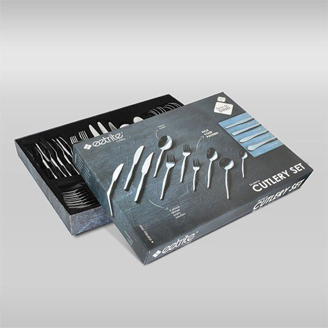 Eetrite Slimline Cutlery Set, 56pc
