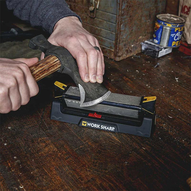 Work Sharp BenchStone Knife Sharpener with TriBrasive & Pivot Response