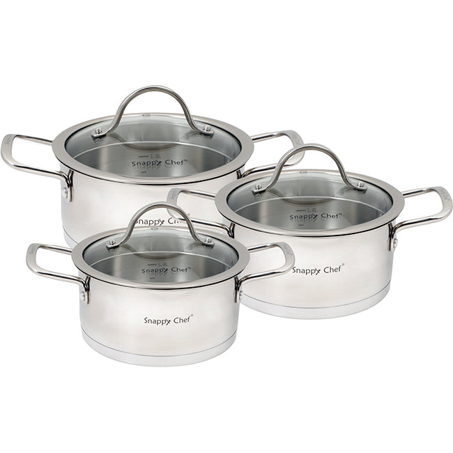 Snappy Chef Platinum Cookware Set, 6pc
