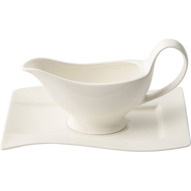 Galateo Square Gravy Boat & Saucer