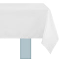 DSA Linen Polycotton White Rectangular Tablecloth