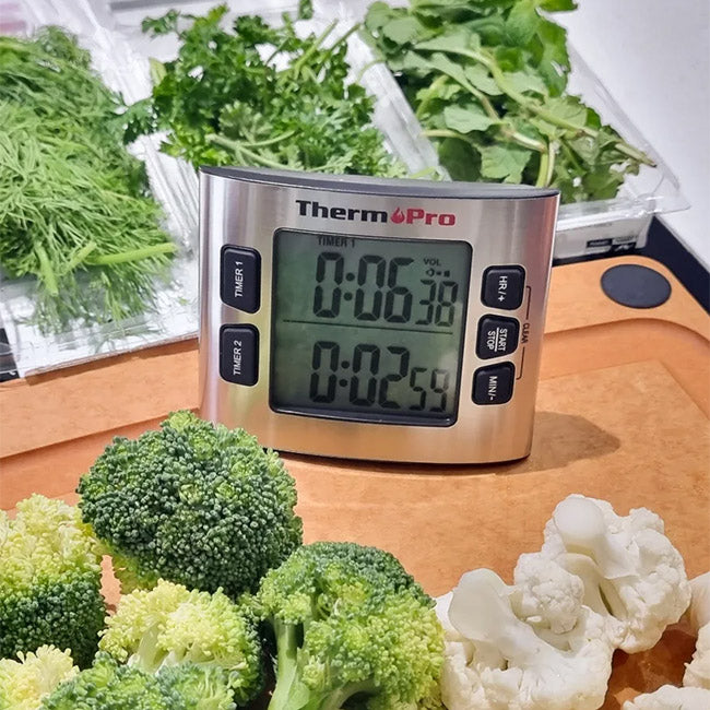 ThermoPro Digital Kitchen Timer with Dual Countdown Stop Watches