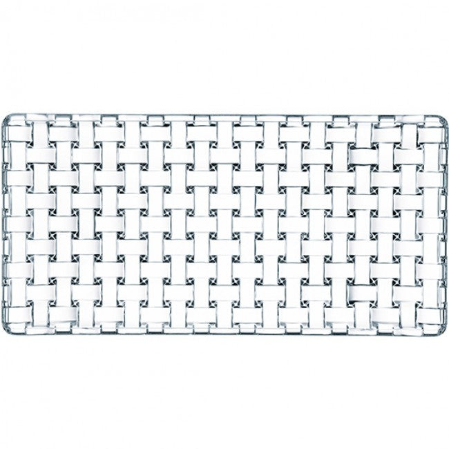 Nachtmann Bossa Nova Lead-Free Crystal Rectangular Platter, 28cm