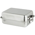 Steel King Stainless Steel Double Roasting Pan, 38cm