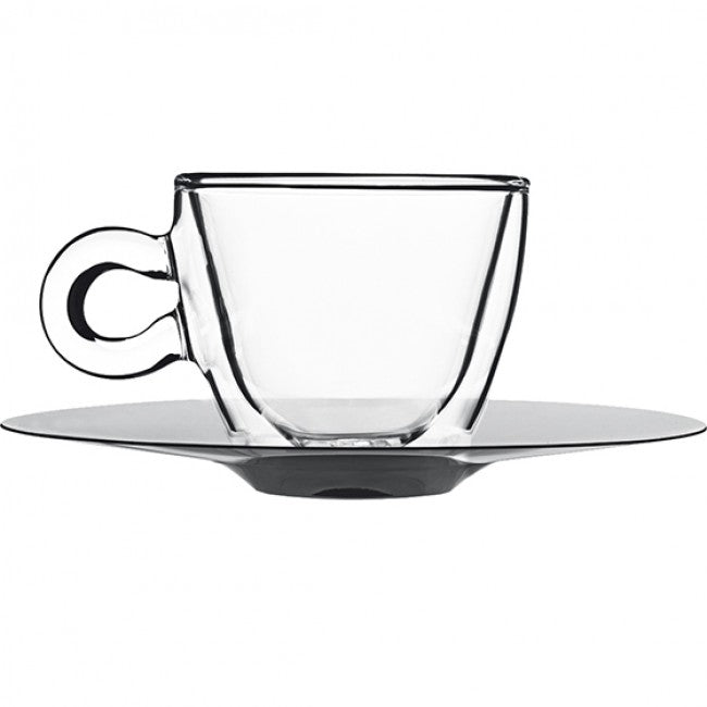 Luigi Bormioli Thermic Espresso Cup & Saucer, Set of 2