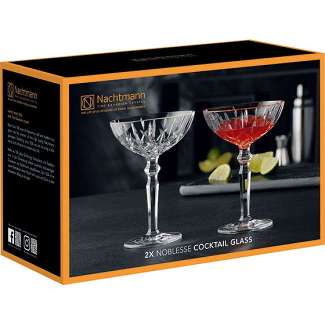 Nachtmann Noblesse Lead-Free Champagne Cocktail Glasses, Set Of 2