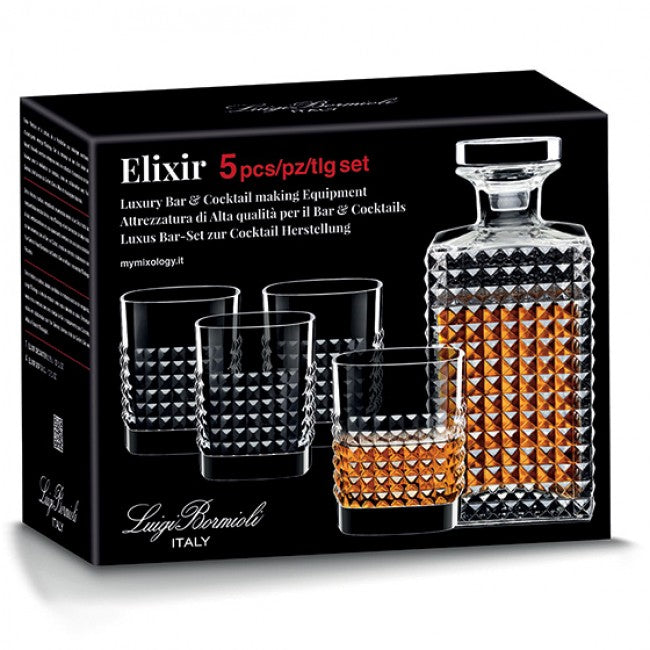 Luigi Bormioli Mixology Elixir 5pc Whiskey Set