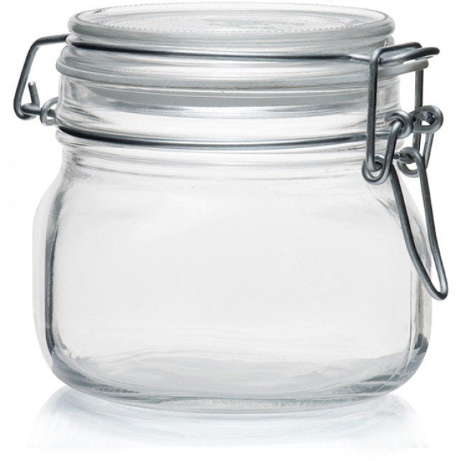 Consol Store-It Jar With Clip-Top Lid, 500ml
