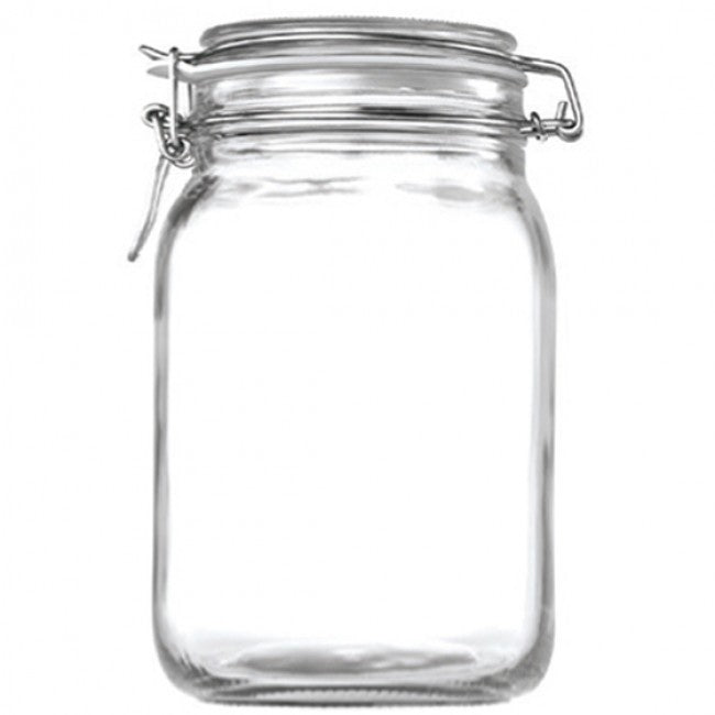Consol Store-It Jar With Clip-Top Lid, 2L