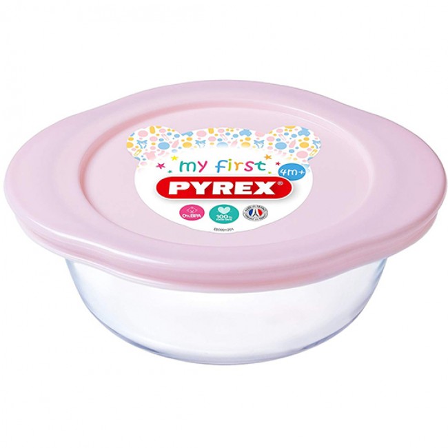Pyrex My First Round Dish With Lid, 350ml